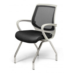 Ghế chân quỳ khung mạ đệm lưng bọc vải lưới NT190 GQ07C