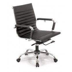 Ghế xoay khung lưng mạ bọc da PU, chân mạ/hợp kim NT190 GX19AD