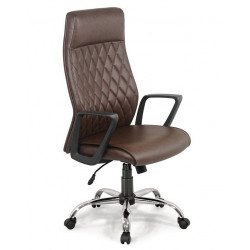 Ghế xoay văn phòng đệm da PU chân sao mạ/hợp kim NT190 GX405B