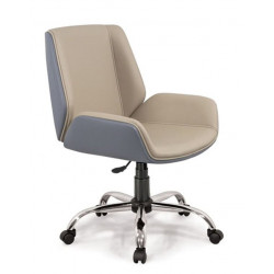 Ghế xoay bọc da PU/da CN lưng trung, đệm mút dày 3cm NT190 GX601A-M 