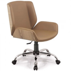 Ghế xoay da văn phòng NT190, chân sao mạ GX602A-M