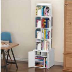 Kệ sách xoay tròn gỗ công nghiệp KSG187