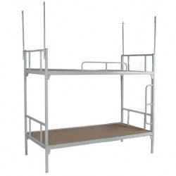 Giường sắt 2 tầng giát gỗ Phú Mỹ GT01