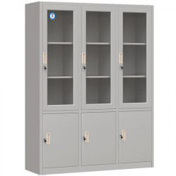 Tủ sắt đựng hồ sơ tài liệu cánh kính 6 khoang The One TU09K7PCK