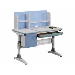 Bàn học sinh khung thép gỗ melamine có giá sách The One BHS50