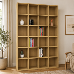 Giá sách gỗ đứng trang trí nhiều ngăn 120x180cm KSG220