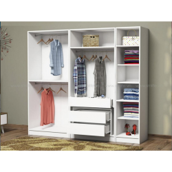 Tủ quần áo gia đình 5 cánh gỗ mở TQA91