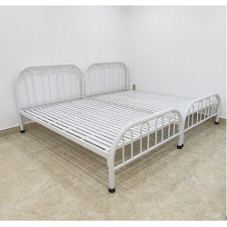 Giường đôi phòng ngủ bằng sắt sơn tĩnh điện rộng 1m6 GSD17