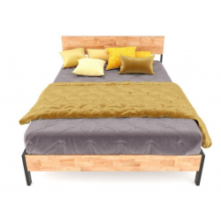 Giường ngủ đôi 1m80 cao cấp khung sắt kết hợp gỗ GSD56