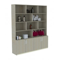 Tủ kệ gỗ 1m6 nhiều ngăn trưng bày hàng hóa KSG288