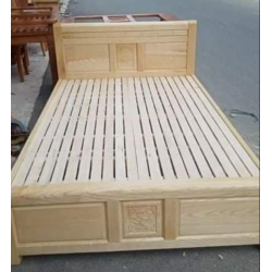Giường ngủ 2 người nằm 1m6 gỗ sồi tự nhiên GGN18