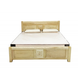 Giường ngủ gỗ sồi giát nan tự nhiên đẹp giá rẻ GGN20