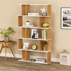 Giá sách gỗ công nghiệp trang trí 5 tầng GKG01