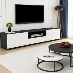 Kệ tivi phòng khách gỗ MDF 2.4m đơn giản hiện đại KST100