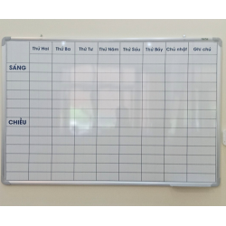 Bảng từ trắng lịch công tác làm việc văn phòng viết bút lông