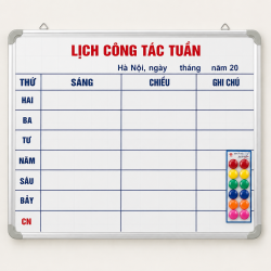 Bảng từ trắng lịch công tác làm việc văn phòng treo tường