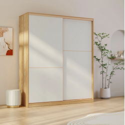 Tủ quần áo gỗ công nghiệp 1m8 cửa lùa 2 cánh đẹp hiện đại TAO01