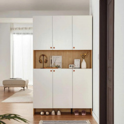 Tủ giày vách ngăn gỗ phòng khách đẹp hiện đại TUGIAY05