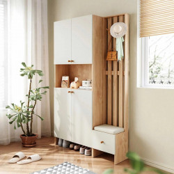 Tủ giày cao đa năng có kệ để đồ trang trí hiện đại TUGIAY06