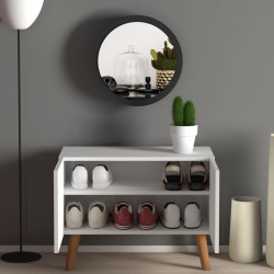 Tủ giày có chân gỗ nhỏ gọn mini giá xưởng TUGIAY16