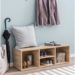 Giá kệ gỗ để giày mini kết hợp ghế ngồi xỏ giày TUGIAY38