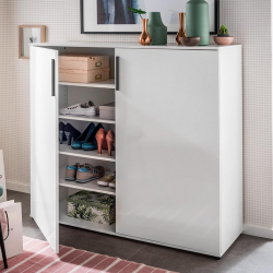 Tủ giày đẹp 2 cánh thiết kế đơn giản TUGIAY48