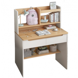 Bàn học cho bé có giá sách bằng gỗ công nghiệp BLK02