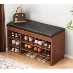 Kệ để giày gỗ công nghiệp MDF TUGIAY51 nhỏ gọn đa năng có đệm ngồi – Tiết kiệm không gian