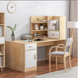 Mẫu bàn học sinh có giá sách gỗ công nghiệp BLK03