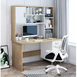 Bàn học làm việc liền giá sách gỗ công nghiệp BLK13