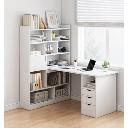 Bàn học liền giá kệ sách bằng gỗ BLK20