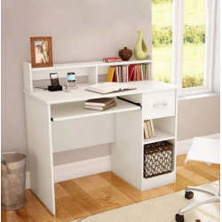 Bàn học để máy tính có giá sách và hộc liền sát đất BLK27