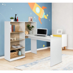 Bàn học và làm việc tại nhà kết hợp giá sách gỗ công nghiệp BLK30