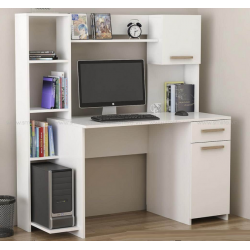 Bàn học làm việc có giá sách và hộc liền ngăn kéo BLK35