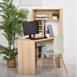 Bàn học và làm việc có giá kệ sách kiểu dáng đơn giản BLK54