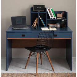 Bàn ngồi học gỗ công nghiệp có giá để sách và ngăn kéo BLK63