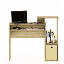 Bàn gỗ công nghiệp liền giá sách học tập làm việc giá rẻ BLK65