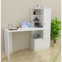 Bàn học gỗ công nghiệp có tủ giá sách liền chân BLK67