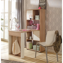 Bàn học sinh có chân liền tủ giá sách gỗ công nghiệp BLK69