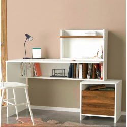 Bàn làm việc học tập có tủ giá sách BLK74