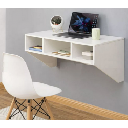 Bàn làm việc học tập có ngăn để sách treo tường đơn giản tiện dụng BHTT05