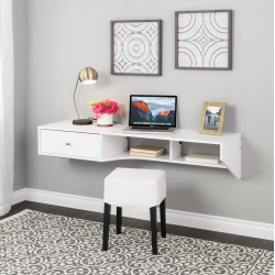 Bàn học treo tường gỗ công nghiệp thiết kế đẹp mắt BHTT06