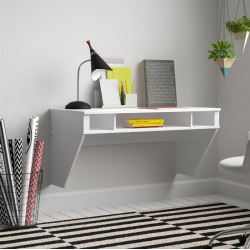 Bàn học và làm việc treo tường có ngăn để sách nhỏ gọn BHTT07