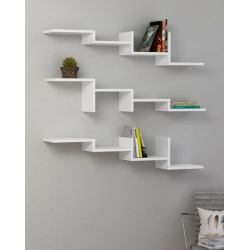 Giá kệ sách thanh ngang treo tường trang trí phòng khách đẹp KGT13