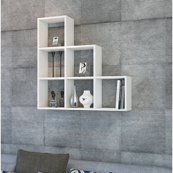 Giá kệ để sách gỗ treo tường 3 tầng trang trí hình bậc thang KGT14