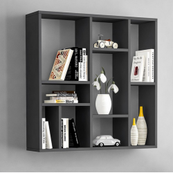 Kệ sách treo tường, giá sách treo tường, giá kệ để sách bằng gỗ giá rẻ KGT15