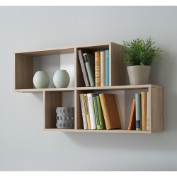 Giá kệ sách treo tường bằng gỗ đơn giản giá rẻ KGT20