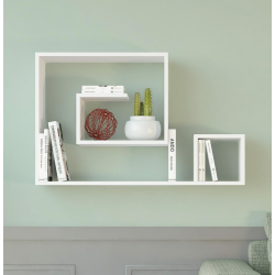 Mẫu kệ giá sách gỗ đẹp trang trí treo tường KGT31