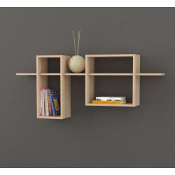 Giá kệ gỗ treo tường tự làm để sách trang trí đẹp mắt KGT34