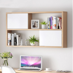 Tủ giá sách treo tường gỗ công nghiệp rộng 100cm hiện đại KGT39